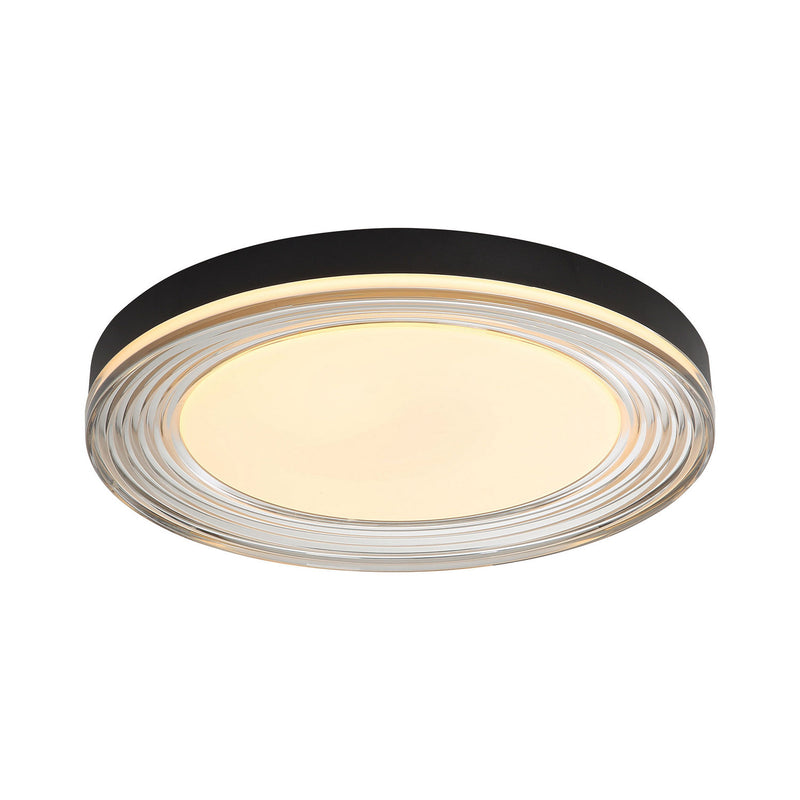 Golden 9518-20 SNB-SMK LED Flush Mount, Sand Black