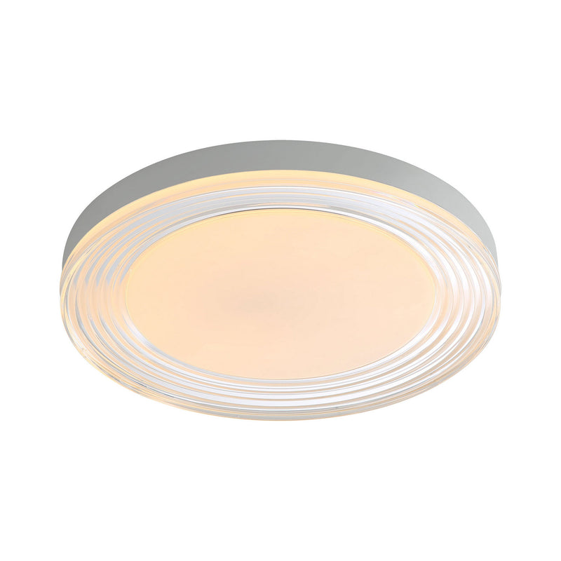 Golden 9518-20 SNW-CLR LED Flush Mount, Sand White