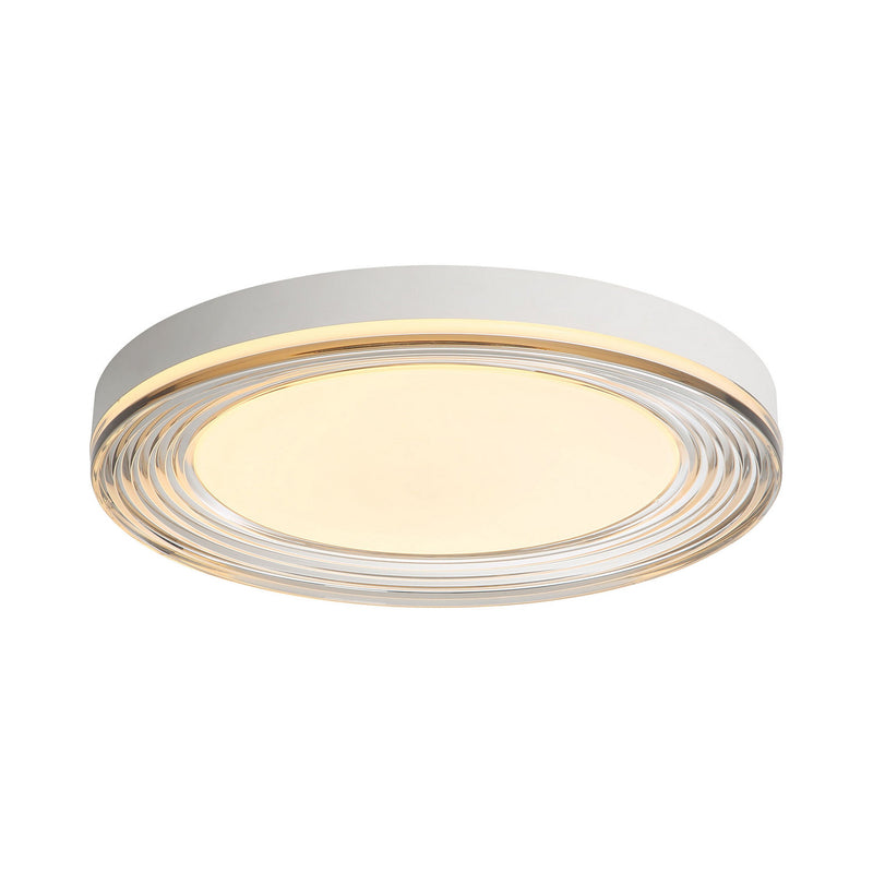 Golden 9518-20 SNW-SMK LED Flush Mount, Sand White