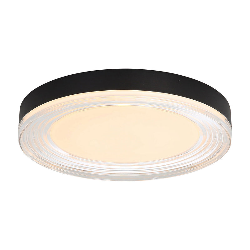 Golden 9518-16 SNB-CLR LED Flush Mount, Sand Black