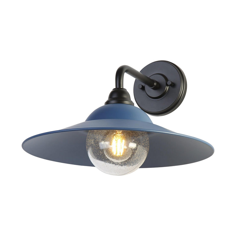 Golden 5096-OWL15 BLK-MAB-SB One Light Wall Sconce, Matte Black