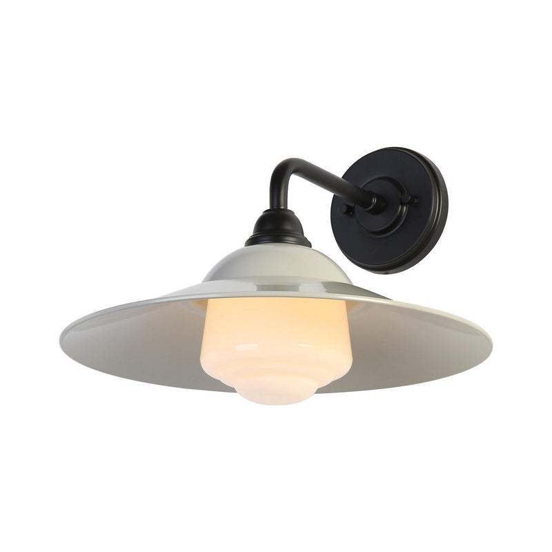 Golden 5096-OWL15 BLK-WGY-WB One Light Wall Sconce, Matte Black