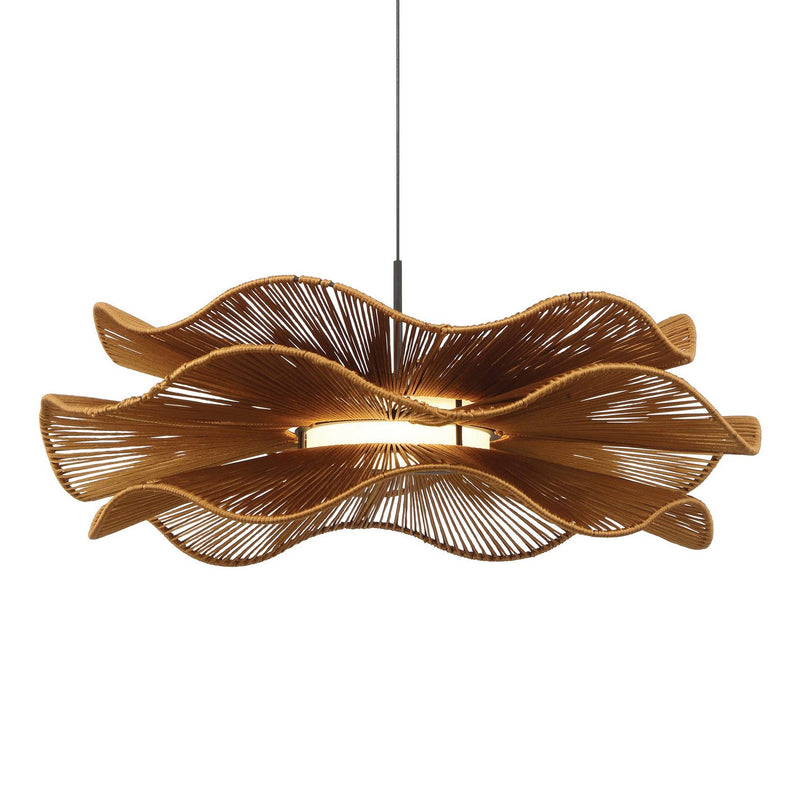 Golden 6300-24 LAT LED Pendant, Latte Rope