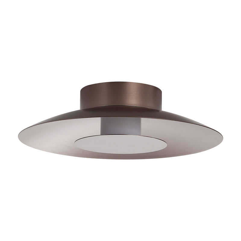 Golden 6400-FM12 COS-COS LED Flush Mount, Coffee Silver
