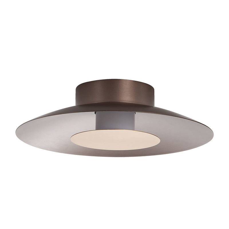 Golden 6400-FM12 COS-FRG LED Flush Mount, Coffee Silver