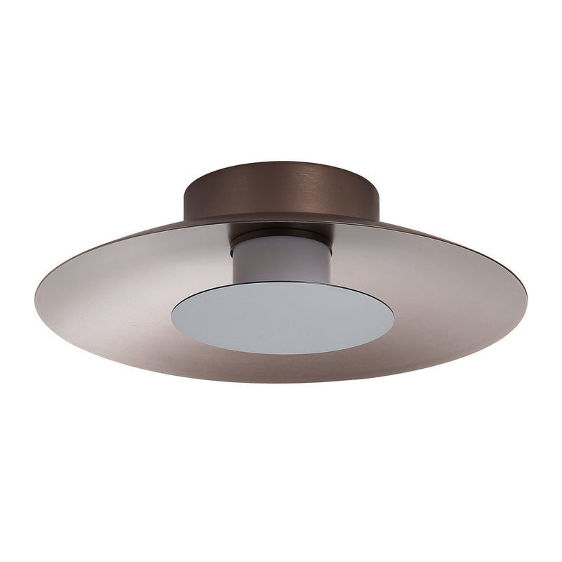 Golden 6400-FM12 COS-GRA LED Flush Mount, Coffee Silver