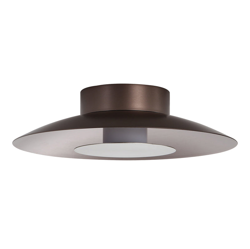 Golden 6400-FM12 COS-SAN LED Flush Mount, Coffee Silver