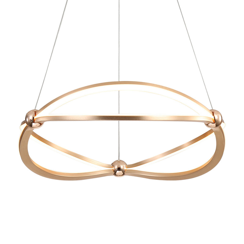 Golden 7916-19 AGL LED Chandelier, Anodized Gold