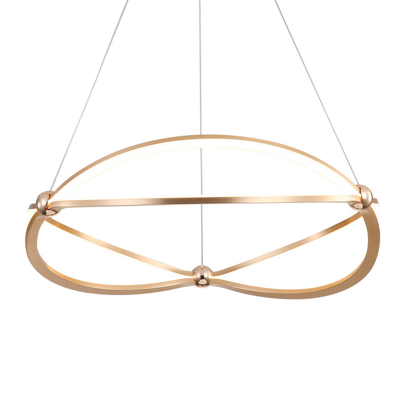 Golden 7916-24 AGL LED Chandelier, Anodized Gold