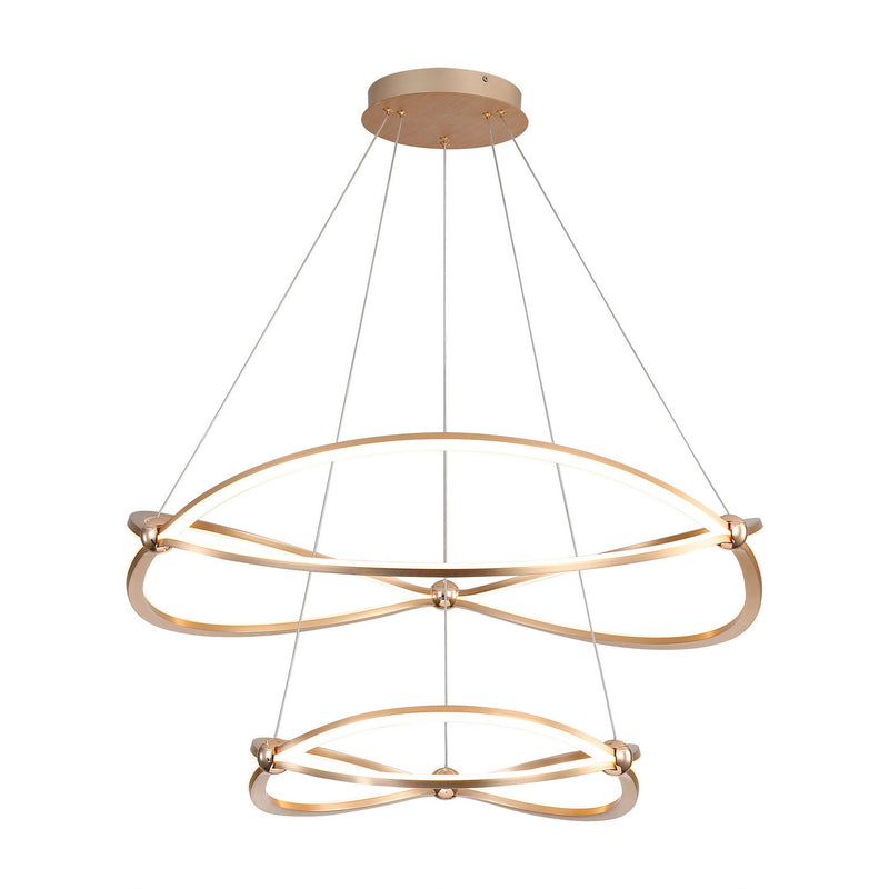 Golden 7916-32-19 AGL LED Chandelier, Anodized Gold