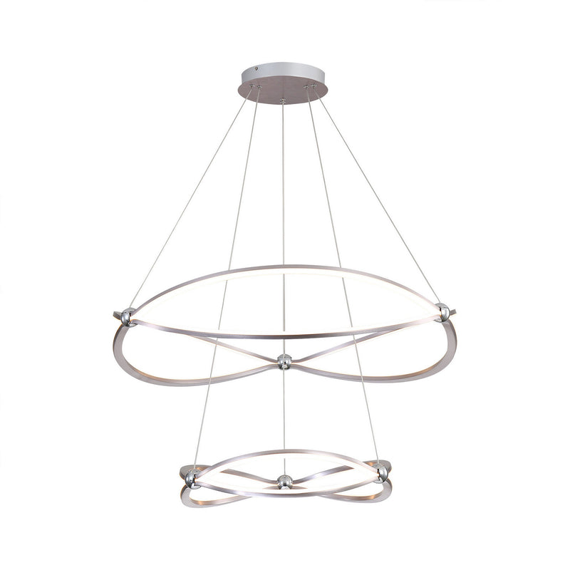 Golden 7916-32-19 SNC LED Chandelier, Satin Nickel