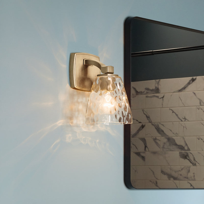 Kichler 55214CPZWTR One Light Wall Sconce, Champagne Bronze