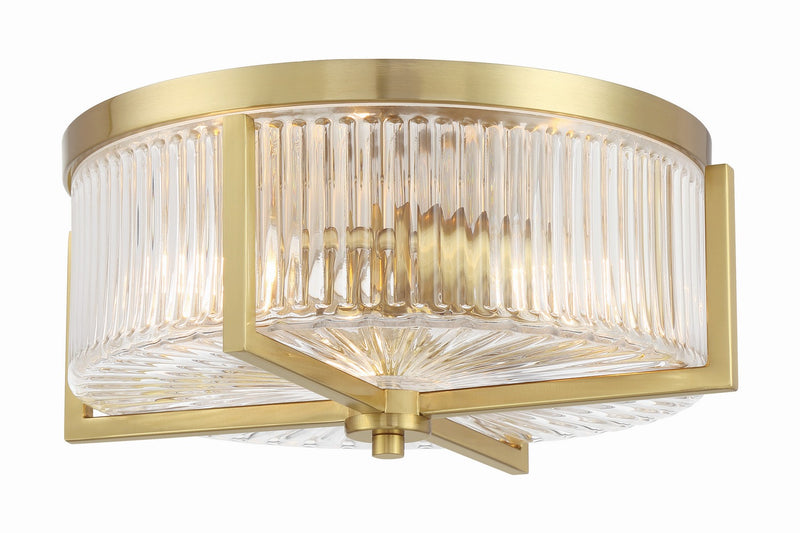 Craftmade 60183-SB Three Light Flushmount, Satin Brass
