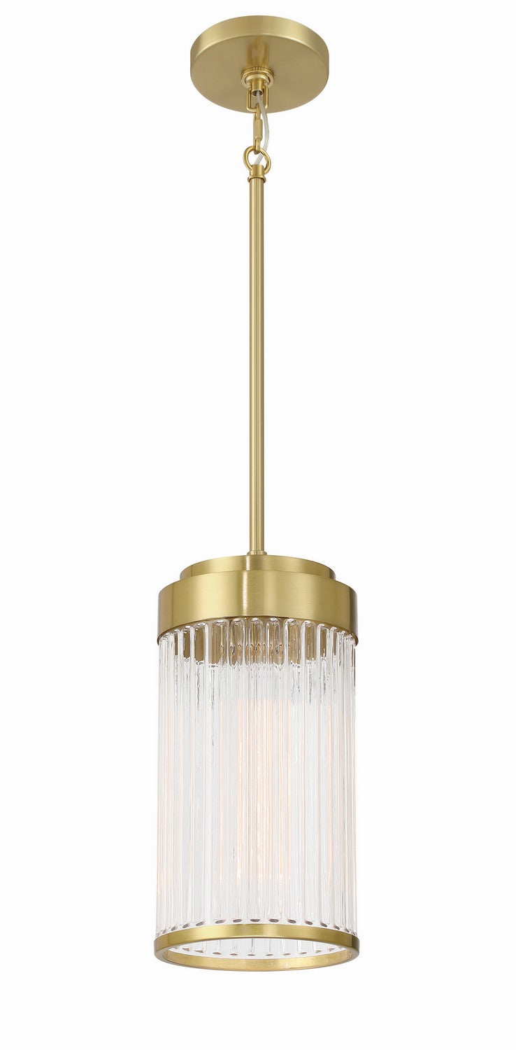Craftmade 60192-SB One Light Pendant, Satin Brass
