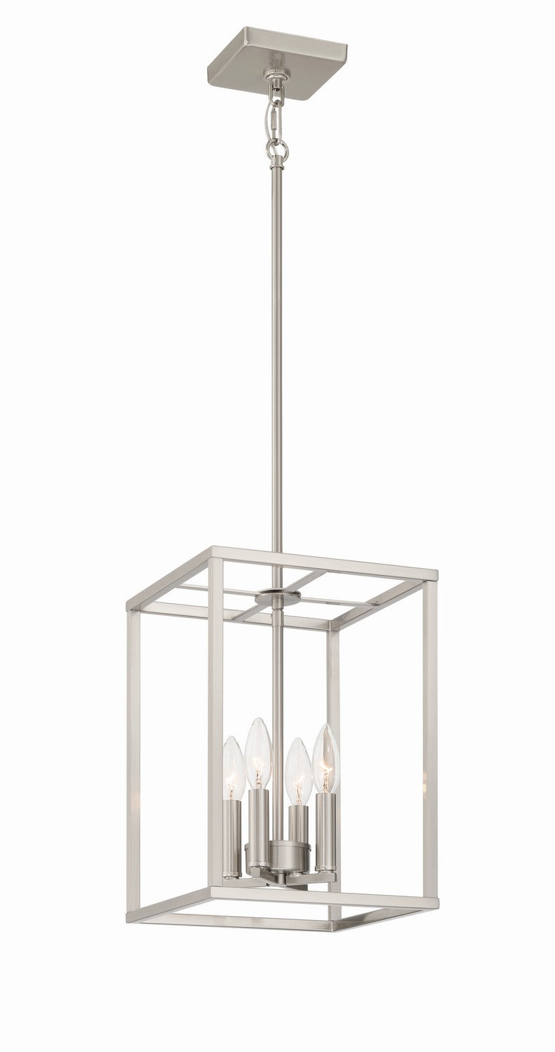 Craftmade 60634-BNK Four Light Foyer Pendant, Brushed Polished Nickel