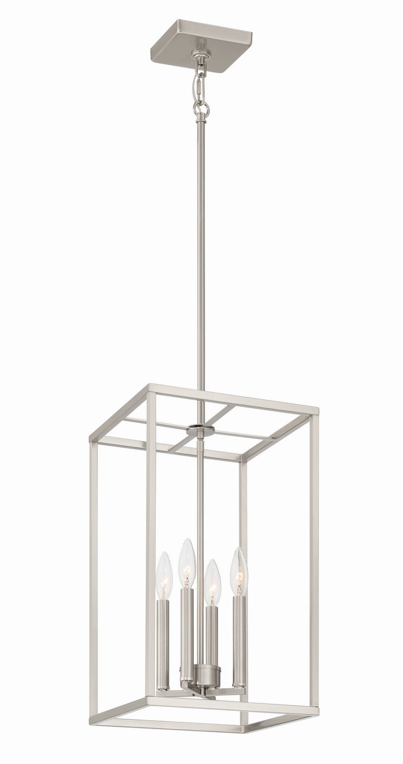 Craftmade 60635-BNK Four Light Foyer Pendant, Brushed Polished Nickel