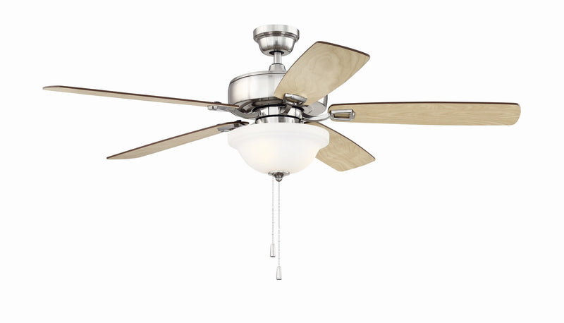 Craftmade TCE52BNK5C1-C 52" Ceiling Fan, Brushed Polished Nickel