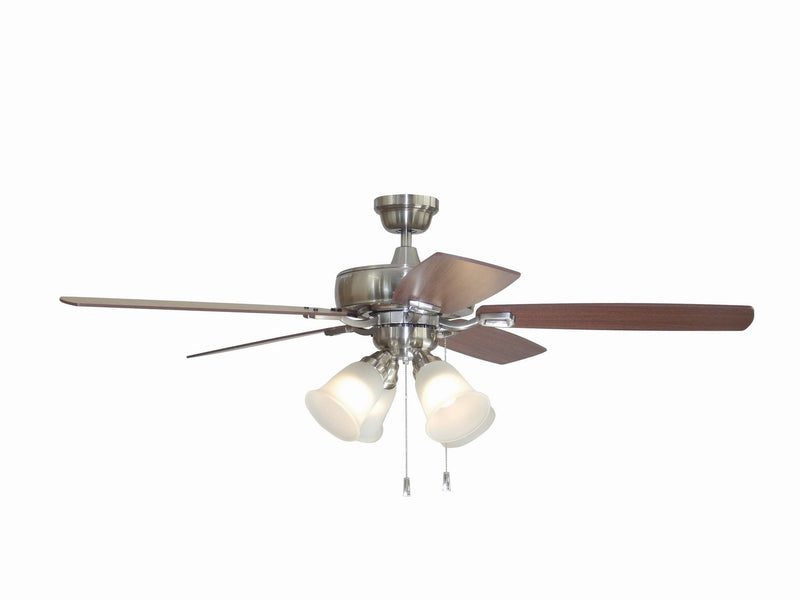 Craftmade TCE52BNK5C4-C 52" Ceiling Fan, Brushed Polished Nickel