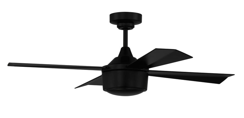 Craftmade THO42FB4 42" Ceiling Fan, Flat Black