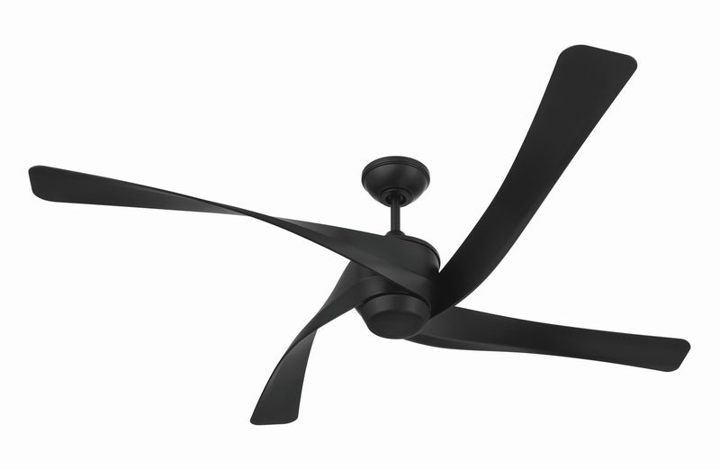 Craftmade VNN58FB4 58" Ceiling Fan, Flat Black