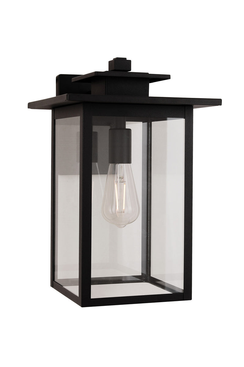 Craftmade ZA7024-TB One Light Outdoor Wall Lantern, Textured Black