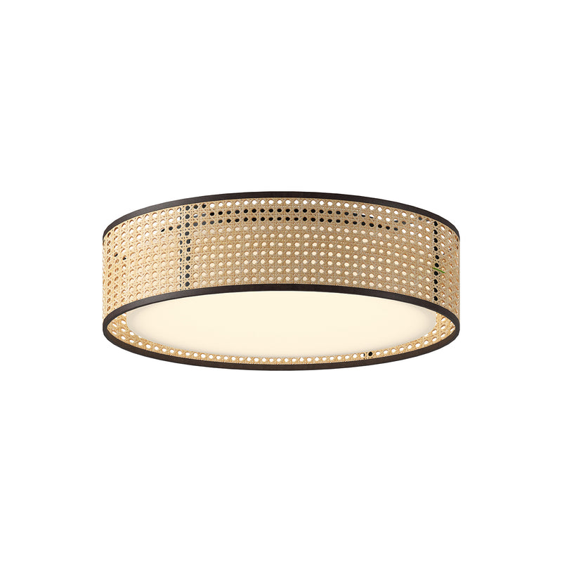 Alora FM479016RB-5CCT LED Flush Mount, Rattan