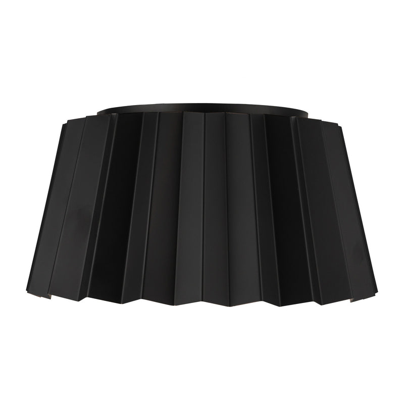 Alora FM528514MB Two Light Flush Mount, Matte Black