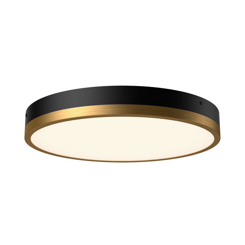 Alora FM554215AGMB-5CCT LED Flush Mount, Aged Gold/Matte Black
