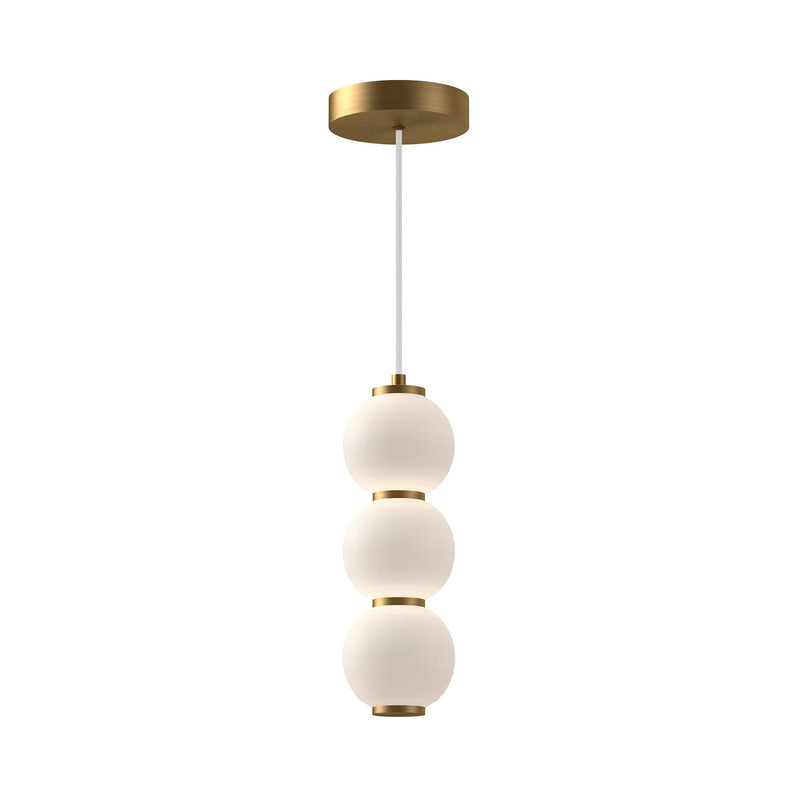 Alora PD530313AGOP-UNV LED Pendant, Aged Gold/Opal Matte Glass
