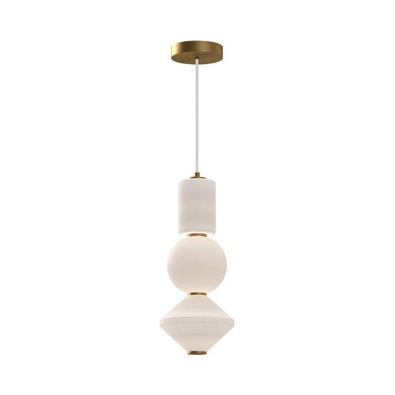 Alora PD530341AGOP-UNV LED Pendant, Aged Gold/Opal Matte Glass