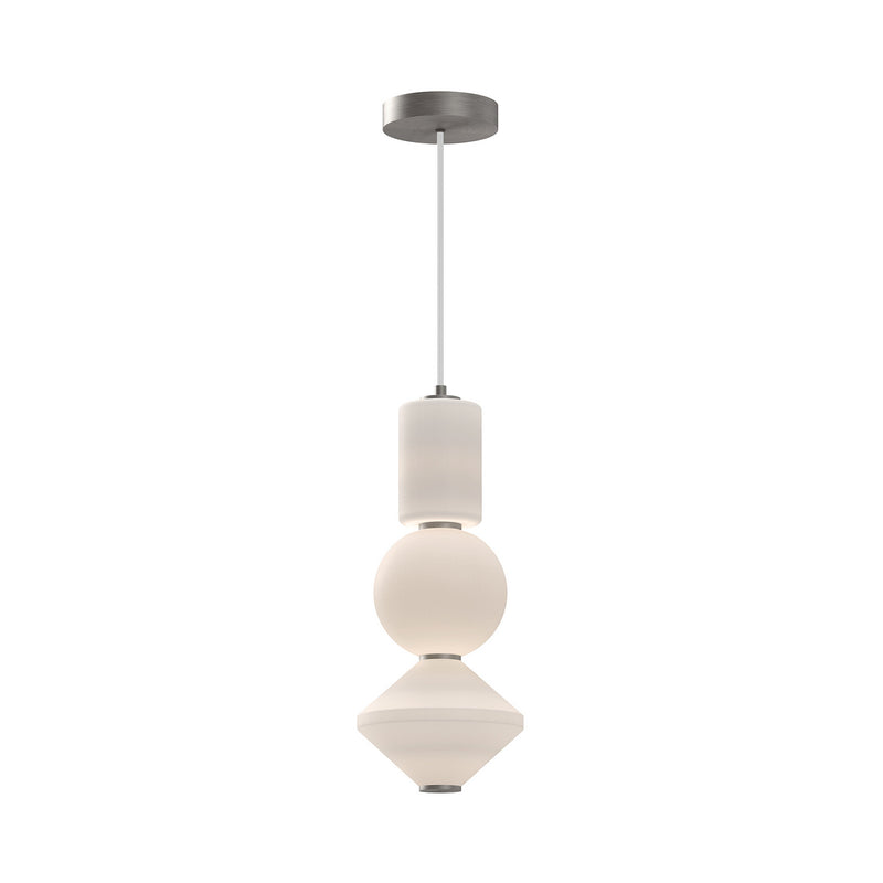 Alora PD530341BNOP-UNV LED Pendant, Brushed Nickel/Opal Matte Glass