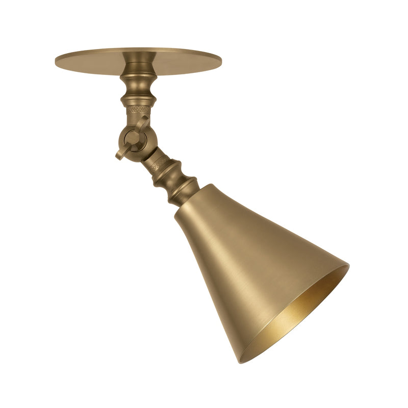 Troy Lighting C1204-PBR One Light Flush Mount, Patina Brass