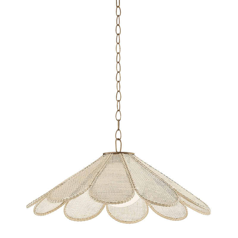 Troy Lighting F3336-PBR One Light Pendant, Patina Brass