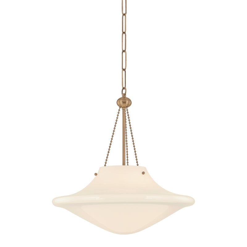 Troy Lighting F5718-PBR One Light Pendant, Patina Brass