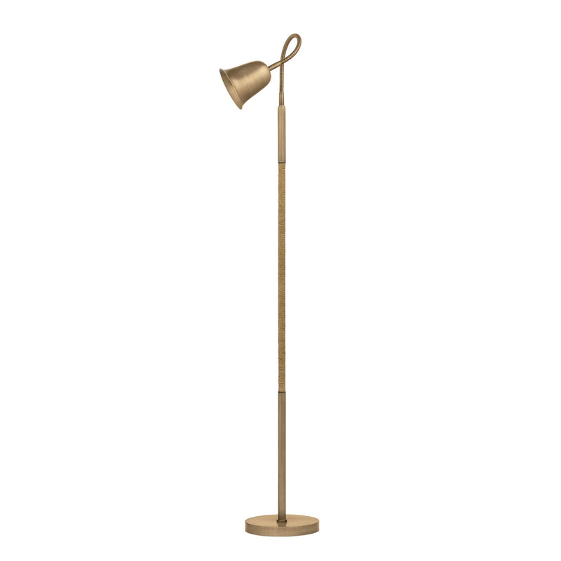 Troy Lighting PFL1053-PBR One Light Floor Lamp, Patina Brass
