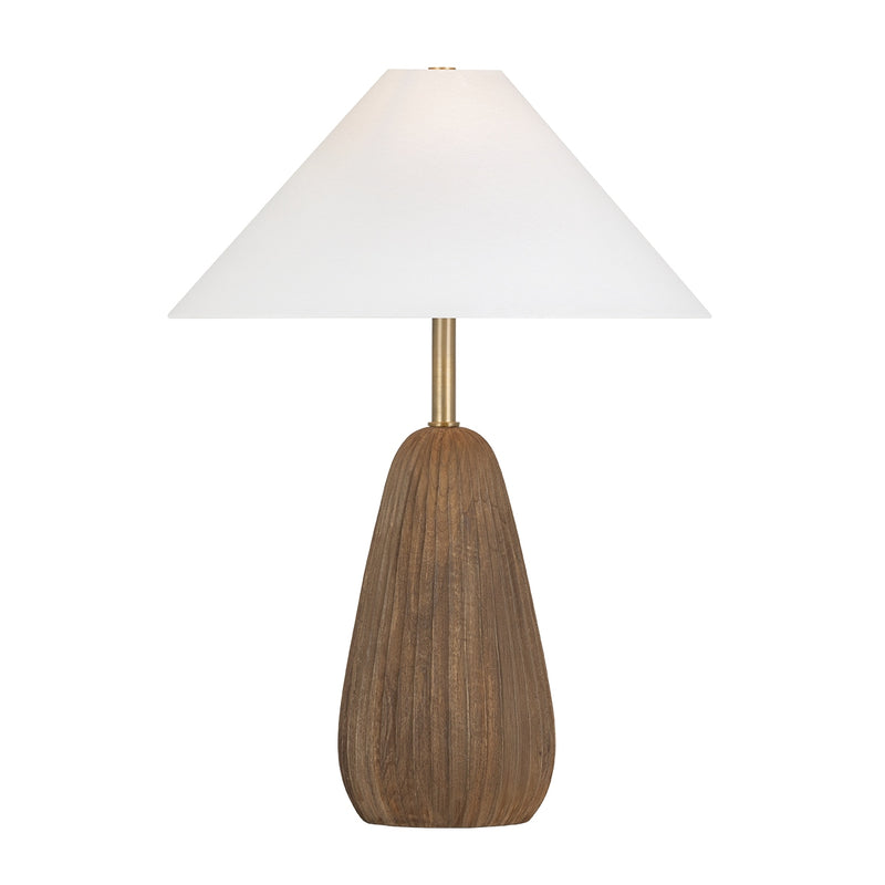 Troy Lighting PTL1527-PBR One Light Table Lamp, Patina Brass