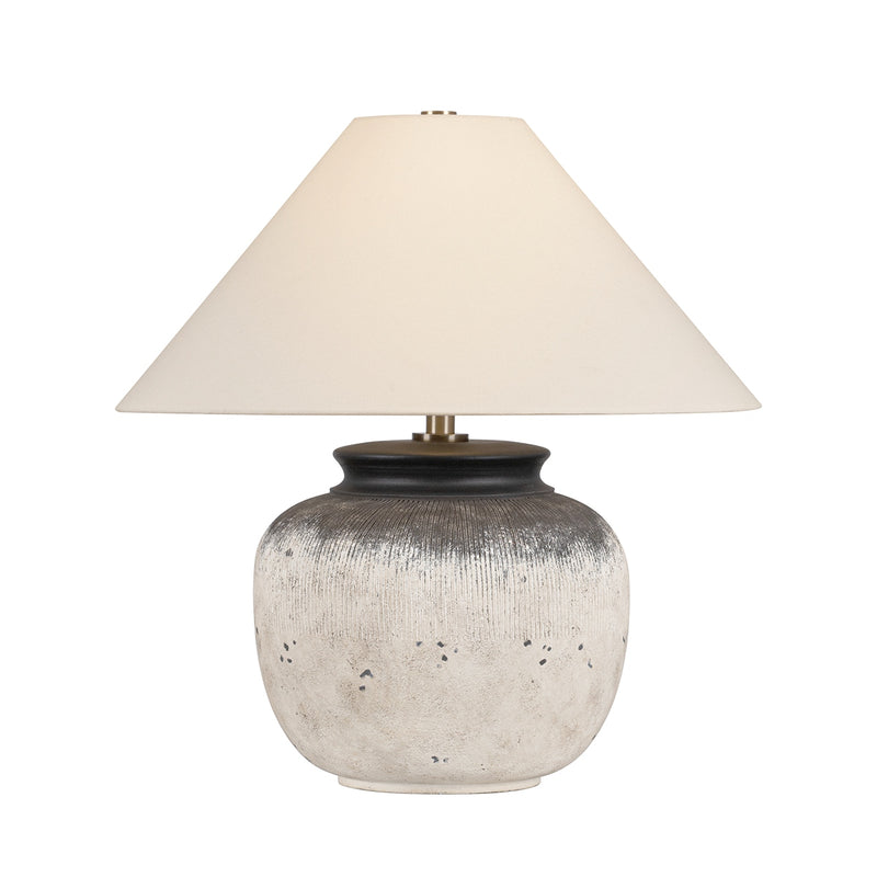Troy Lighting PTL1723-PBR/CFH One Light Table Lamp, Patina Brass