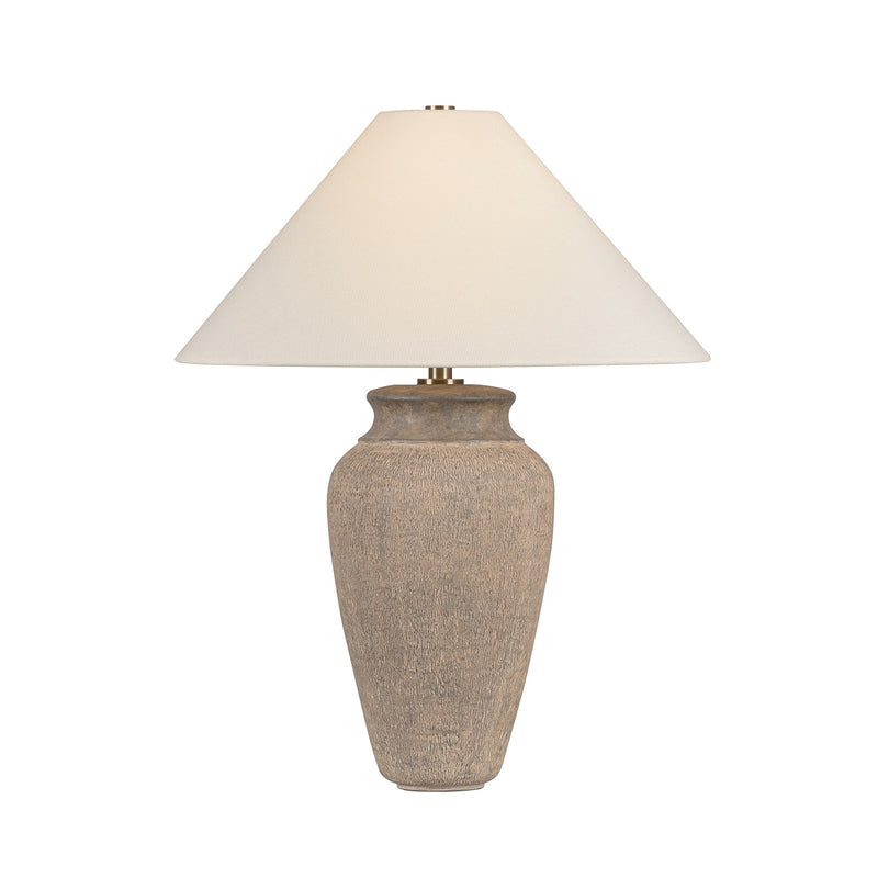 Troy Lighting PTL1729-PBR/CTU One Light Table Lamp, Patina Brass
