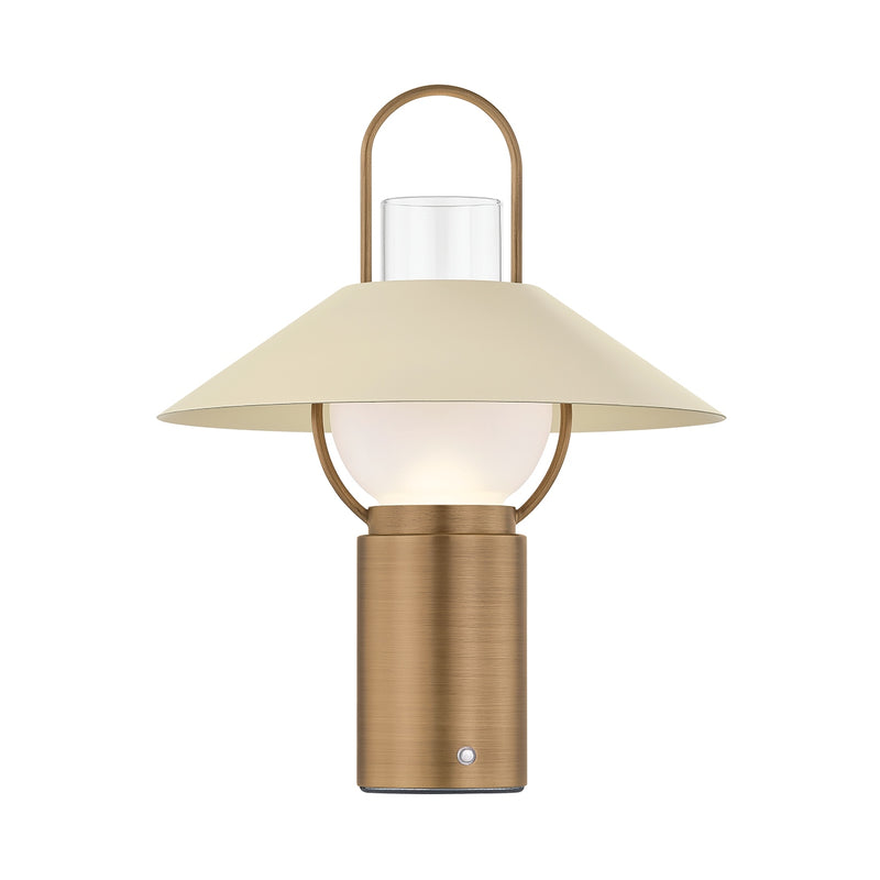 Troy Lighting RTL4715-PBR/SSD LED Table Lamp, Patina Brass