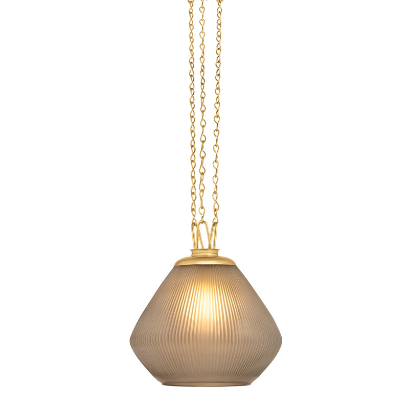 Corbett Lighting 520-14-VB One Light Pendant, Vintage Brass