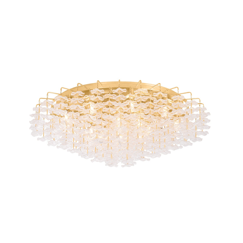Corbett Lighting 534-36-VGL 17 Light Semi Flush Mount, Vintage Gold Leaf