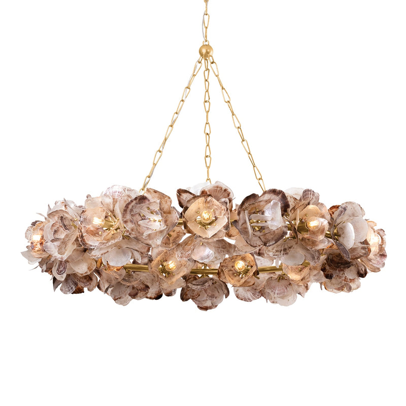 Corbett Lighting 543-54-VGL 20 Light Chandelier, Vintage Gold Leaf