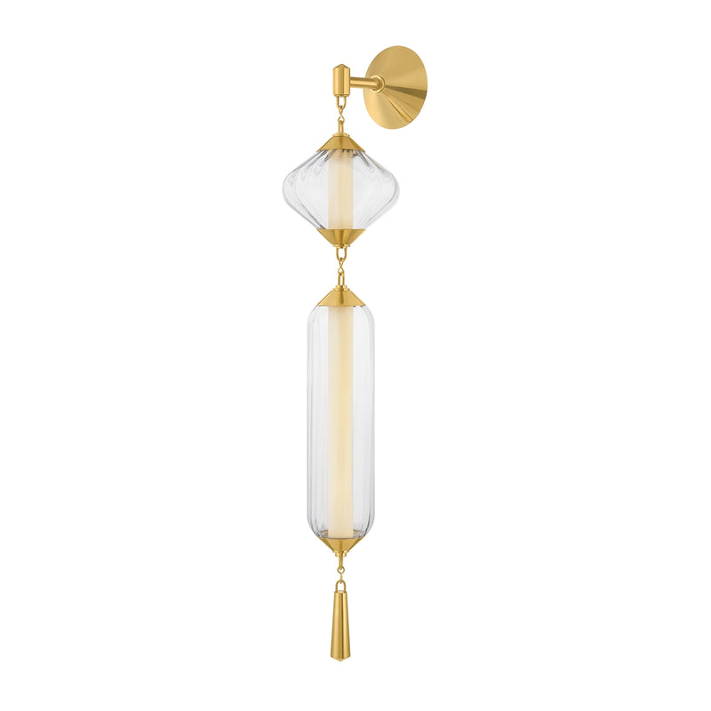 Corbett Lighting 545-02-VPB LED Wall Sconce, Vintage Polished Brass