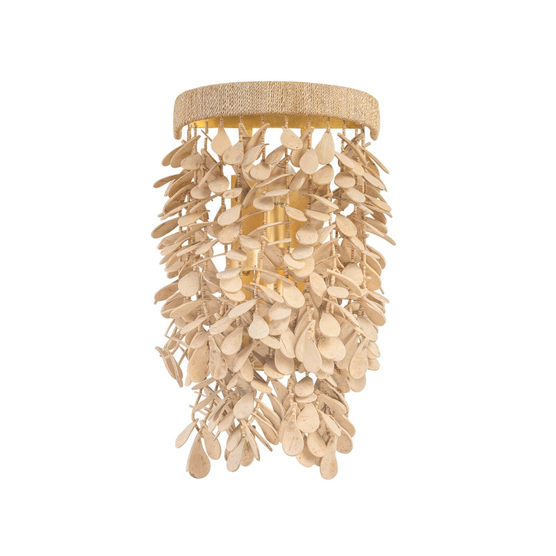 Corbett Lighting 552-02-VGL Two Light Wall Sconce, Vintage Gold Leaf