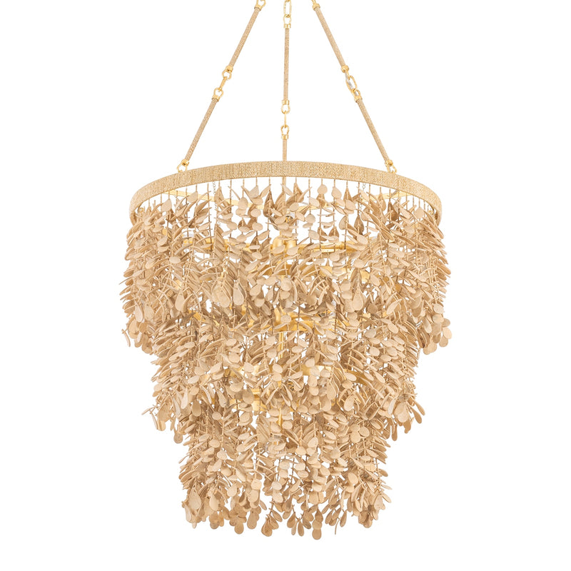 Corbett Lighting 552-30-VGL 12 Light Chandelier, Vintage Gold Leaf