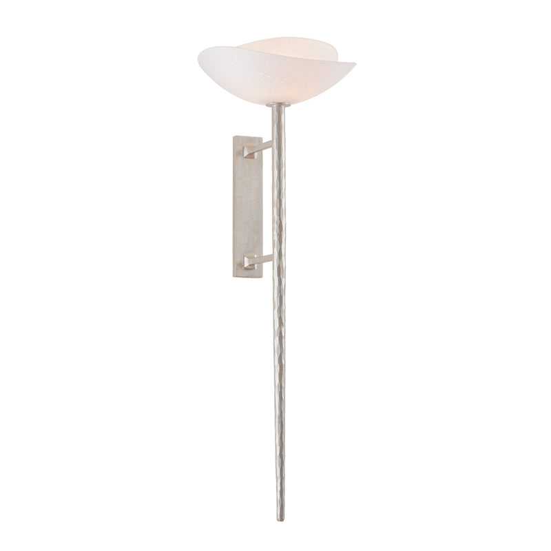 Corbett Lighting 554-01-WSL One Light Wall Sconce, Warm Silver Leaf