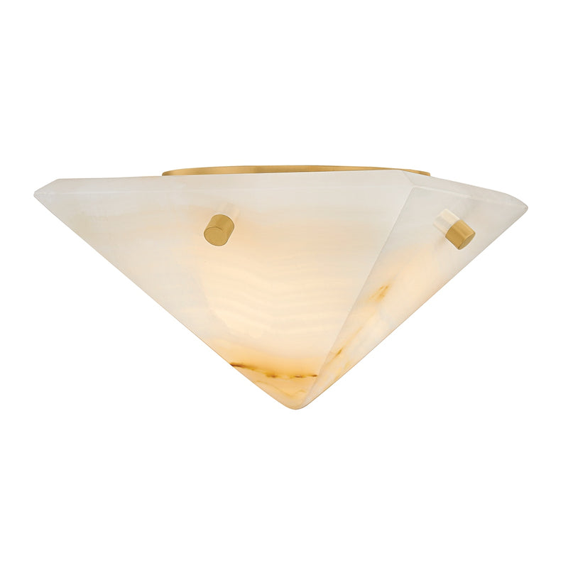 Corbett Lighting 558-07-VB LED Flush Mount, Vintage Brass