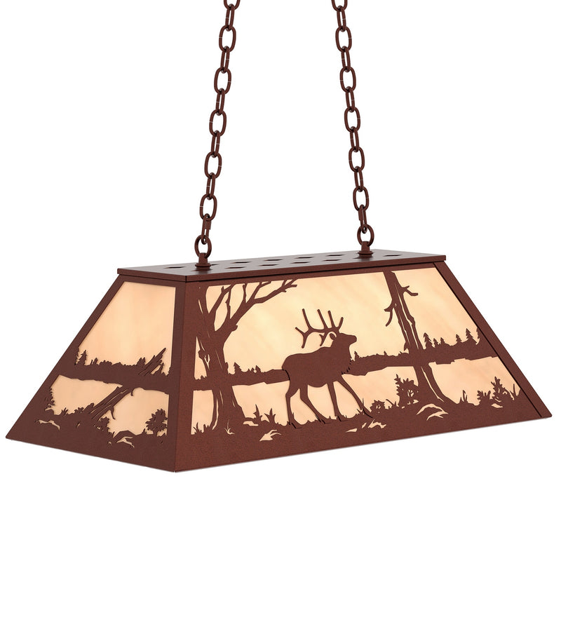 Meyda Tiffany 140474 Six Light Pendant, Rust