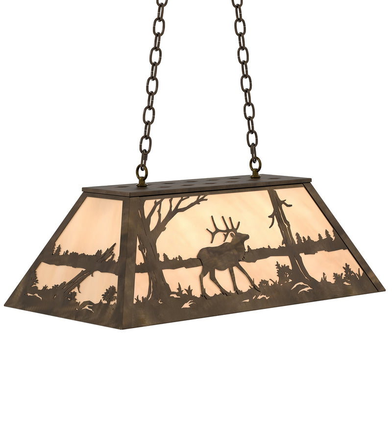Meyda Tiffany 234138 Six Light Pendant, Antique Copper