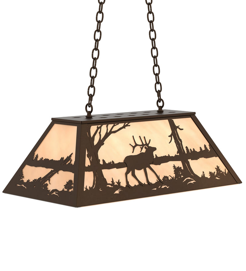 Meyda Tiffany 234150 Six Light Pendant, Timeless Bronze